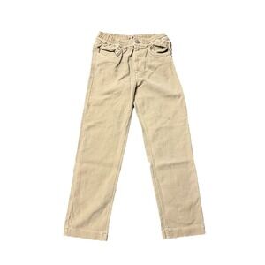 Faherty Stretch Terry Jeans Kids‎ Size 8 Beige Tan 5 Pkt Design Cotton NWOT